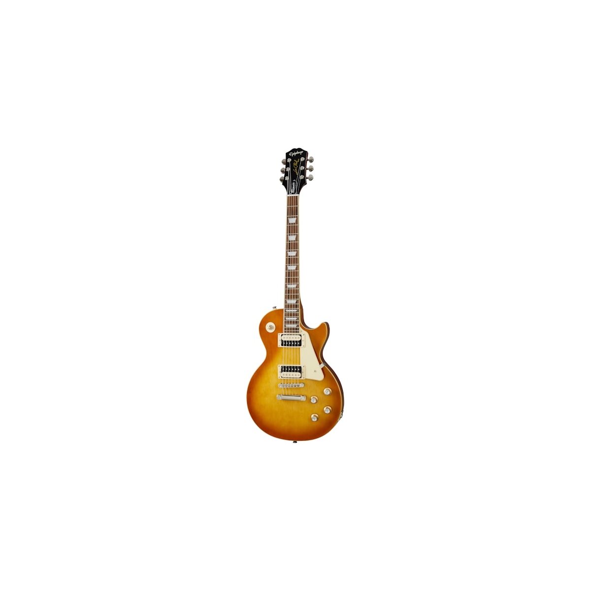 ギター Epiphone Les Paul Standard Honey Burst Epiphone Les Paul Classic, Honeyburst – A Strings